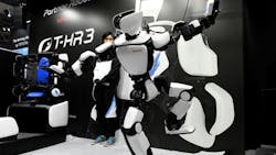 The Toyota T-HR3 robot at work. The Toyota T-HR3 robot at work.