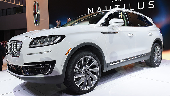 The new 2019 Lincoln Nautilus SUV on display at the Los Angeles Auto Show, just one of numerous new SUVs in a growing field.