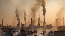 A Chinese steel mill. A Chinese steel mill.