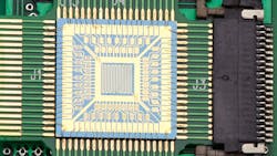 A computer chip developed and designed by NASA. A computer chip developed and designed by NASA.