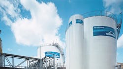 A look at the exterior of a Linde AG plant. A look at the exterior of a Linde AG plant.