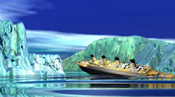 ship listing in the water illustration