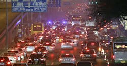 heavy traffic in Beijing contributes to pollution heavy traffic in Beijing contributes to pollution