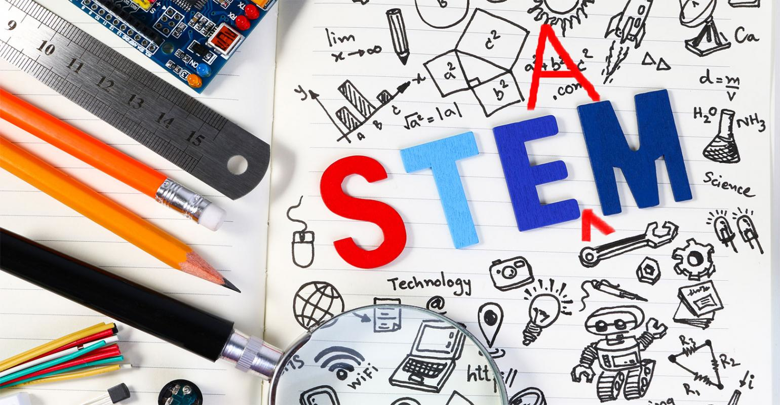 Stem to Steam colorful graphic