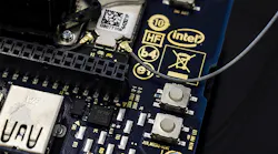 A detail of an Intel chip.