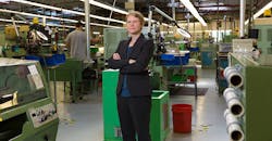 Freudenberg-NOK's Vicky Jandreau on plant floor Freudenberg-NOK's Vicky Jandreau on plant floor