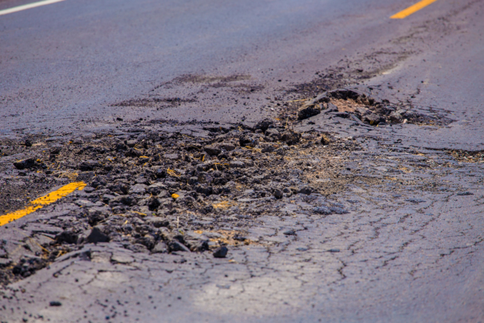 Crumbling Road Shows Need for Infrastructure