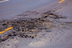 Crumbling Road Shows Need for Infrastructure Crumbling Road Shows Need for Infrastructure