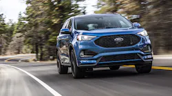 The 2019 Ford Edge St on the road.