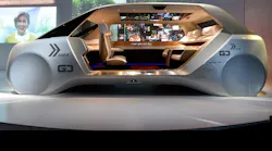 The Panasonic concept autonomous car at CES 2018.