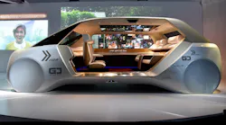 The Panasonic concept autonomous car at CES 2018.
