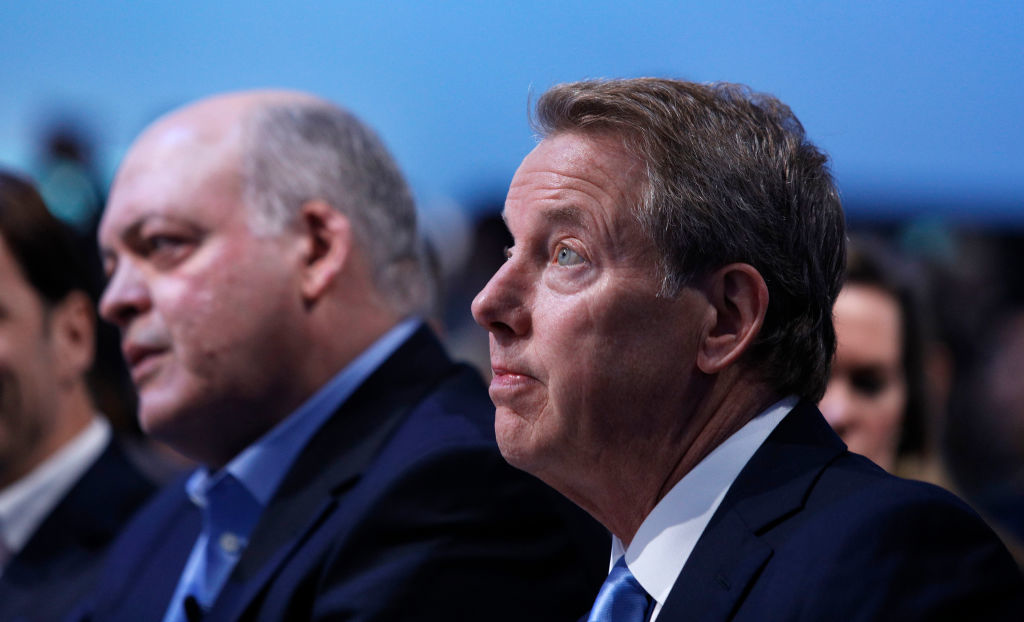 Ford Motor Co. Executive Chairman Bill Ford and James Hackett, Ford president and CEO