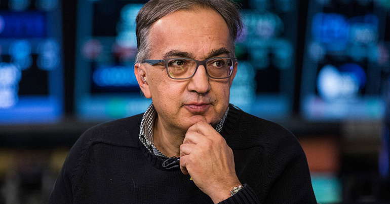headshot of Sergio Marchionne, Fiat Chrysler