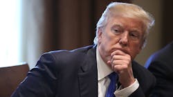 Donald Trump presides over a Cabinet Room meeting in the White House earlier this month. Donald Trump presides over a Cabinet Room meeting in the White House earlier this month.