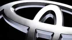 Toyota logo up close