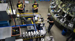 An interor image of a Keen shoe factory.