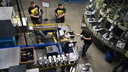 An interor image of a Keen shoe factory. An interor image of a Keen shoe factory.