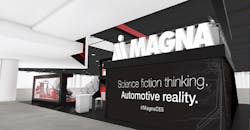 Rendering of Magna booth for CES Rendering of Magna booth for CES