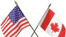 us flag and canada flag us flag and canada flag