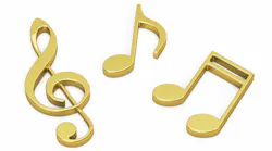 golden musical notes