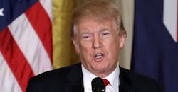 Trump at the mike Trump at the mike