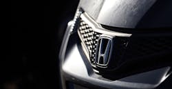 Honda logo on car Honda logo on car