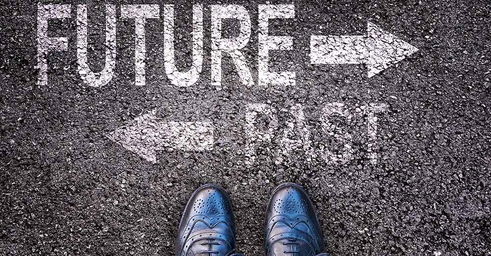 Past and Future Arrows above shoes