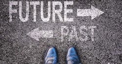 Past and Future Arrows above shoes Past and Future Arrows above shoes