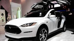 Tesla Model X Front View Tesla Model X Front View