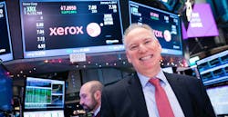 Xerox CEO Jeff Jacobson at the New York Stock Exchange Jan. 4, 2017.