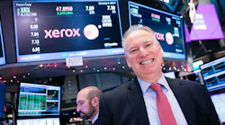 Xerox CEO Jeff Jacobson on NYSE floor