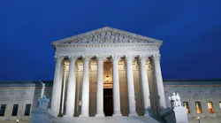 U.S. Supreme Court at dusk