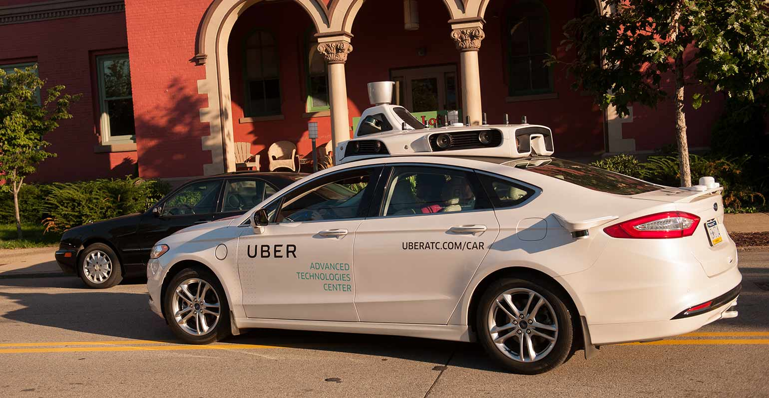 Uber driverless Ford Fusion