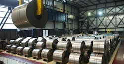steel rolls at Thyssenkrup plant steel rolls at Thyssenkrup plant