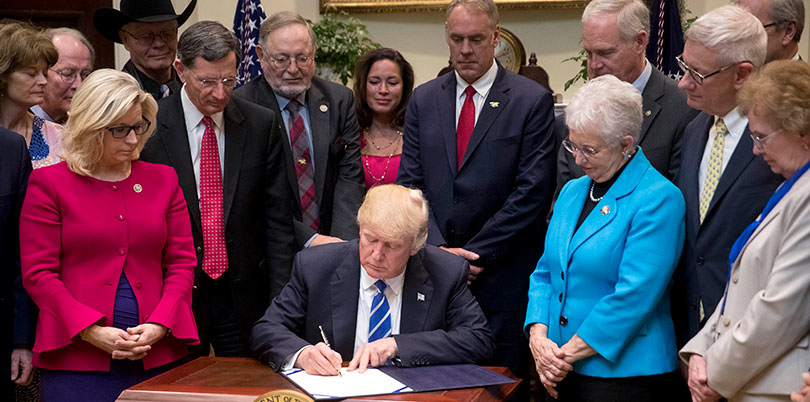 Trump signing