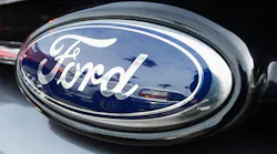 The Ford signature oval logo