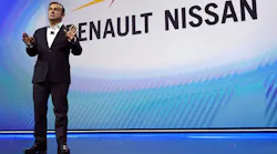 Carlos Ghosn of Nissan and Renault speaking at car show