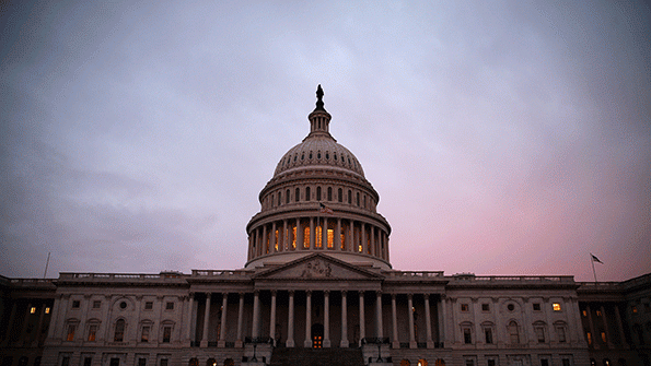U.S. Capitol at twilight