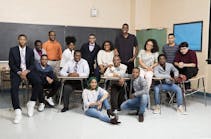 These P-TECH Brooklyn students interned at IBM, and are graduated in 2017 with both high school and associate degrees.