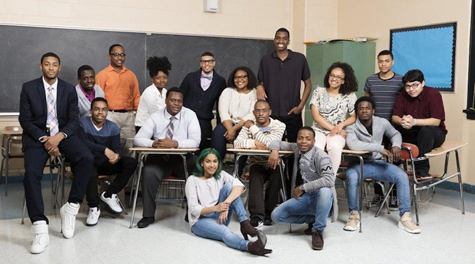 These P-TECH Brooklyn students interned at IBM, and are graduated in 2017 with both high school and associate degrees.