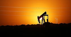 Oil Pump in Permian at Sunset or Sunrise Oil Pump in Permian at Sunset or Sunrise
