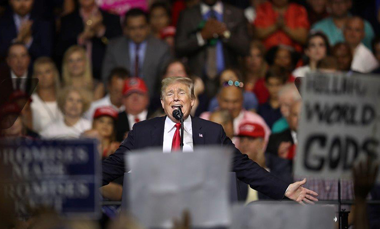 President at Florida Rally