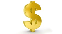 Gold dollar sign Gold dollar sign