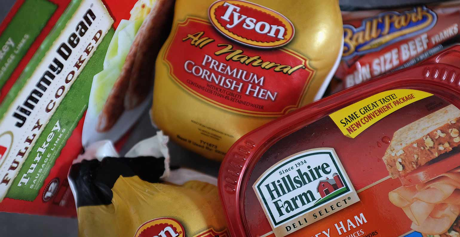 Tyson chicken and Hillshire Farm foods
