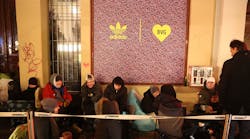 Fans camped out outside an Adidas store in Germany in January 2018, awaiting the release of a limited edition shoe that was part of a collaboration with the Berlin public transport system.