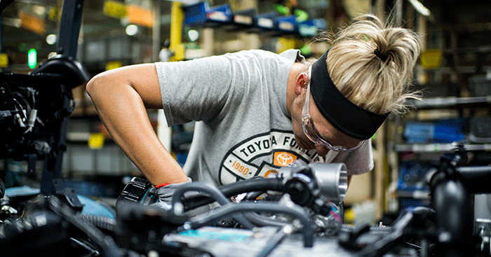 Toyota Material Handling Worker