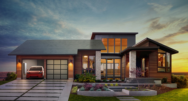 Tesla Punts Solar-Roof Production Ramp, Citing `Complexity'