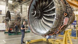 Trent 7000 engine at Rolls-Royce factory Trent 7000 engine at Rolls-Royce factory