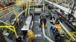 bottling plant, from above