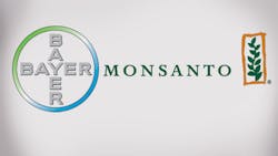 Bayer and Monsanto logos Bayer and Monsanto logos